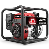 Бензиновая мотопомпа для чистой воды, высоконапорная Sunreka™ GWP50H производительность 500 л/мин подъем 50 м всасывание 8 м чистой воды высоконапорная