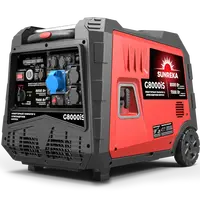Инверторный бензиновый генератор 8 кВт Sunreka™ G8000iS Автозапуск, электростартер, шумопоглощающий кожух, выход 12v