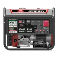 Бензиновый генератор 10 кВт Sunreka™ G10000TEAX трёхфазный 380 вольт, высокие пусковые токи, гильзованный двигатель