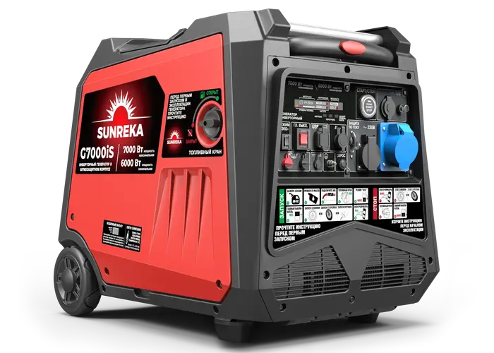 Инверторный бензиновый генератор 7 кВт Sunreka™ G7000iS
