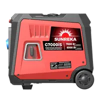 Инверторный бензиновый генератор 7 кВт Sunreka™ G7000iS Автозапуск, электростартер, шумопоглощающий кожух, выход 12v