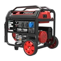 Бензиновый генератор 7.5 кВт Sunreka™ G7500EAX автозапуск, электростартер, высокие пусковые токи гильзованный двигатель
