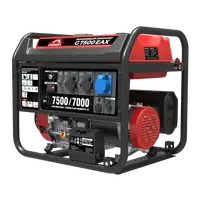 Бензиновый генератор 7.5 кВт Sunreka™ G7500EAX автозапуск, электростартер, высокие пусковые токи гильзованный двигатель