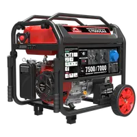 Бензиновый генератор 7.5 кВт Sunreka™ G7500EAX автозапуск, электростартер, высокие пусковые токи гильзованный двигатель