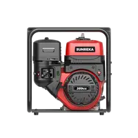 Бензиновая мотопомпа для чистой и слабозагрязненной воды Sunreka™ GWP100ST производительность 1600 л/мин высота подъема 30 м всасывание 8 м, для чистой воды