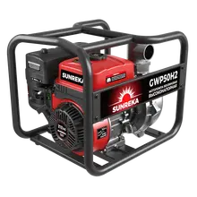 Бензиновая мотопомпа для чистой воды, высоконапорная Sunreka™ GWP50H-2 производительность 300 л/мин подъем 80 м всасывание 8м чистой воды высоконапорная