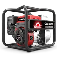 Бензиновая мотопомпа для чистой и слабозагрязненной воды Sunreka™ GWP80ST, производительность 930 л/мин высота подъема 30 м, всасывание 8 м, для чистой воды