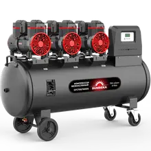 Поршневой безмасляный тихий компрессор SUNREKA GFC750/100DS