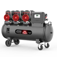 Поршневой безмасляный тихий компрессор SUNREKA GFC750/100DS