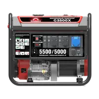 Бензиновый генератор 5,5 кВт Sunreka™ G5500X, ручной запуск, высокие пусковые токи, воздушное охлаждение.