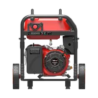 Бензиновый генератор 5,5 кВт Sunreka™ G5500X, ручной запуск, высокие пусковые токи, воздушное охлаждение.