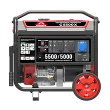 Бензиновый генератор 5,5 кВт Sunreka™ G5500X, ручной запуск, высокие пусковые токи, воздушное охлаждение.