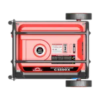 Бензиновый генератор 5,5 кВт Sunreka™ G5500X, ручной запуск, высокие пусковые токи, воздушное охлаждение.
