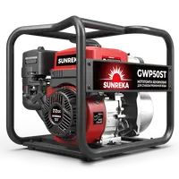 Бензиновая мотопомпа для чистой и слабозагрязненной воды Sunreka™ GWP50ST, производительность 550 л/мин высота подъема 30 м, всасывание 8 м, для чистой воды