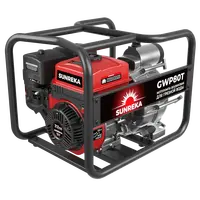 Бензиновая мотопомпа для грязной воды Sunreka™ GWP80T, производительность 1100 л/мин высота подъема 25 м, всасывание 8 м, для грязной воды