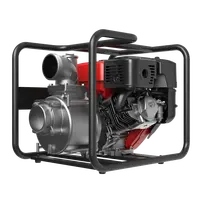 Бензиновая мотопомпа для грязной воды Sunreka™ GWP100T, производительность 1200 л/мин, высота подъема 30м, всасывание 8м для грязной воды