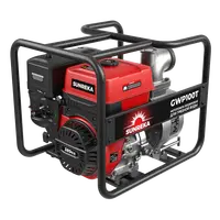 Бензиновая мотопомпа для грязной воды Sunreka™ GWP100T, производительность 1200 л/мин, высота подъема 30м, всасывание 8м для грязной воды