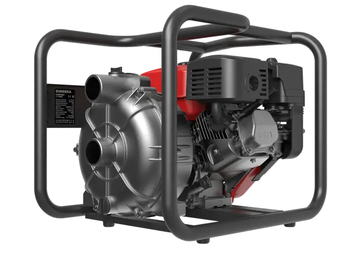 Бензиновая мотопомпа для грязной воды Sunreka™ GWP50T производительность 520 л/мин, высота подъема 30 м, всасывание 8 м., для грязной воды