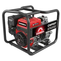 Бензиновая мотопомпа для грязной воды Sunreka™ GWP50T производительность 520 л/мин, высота подъема 30 м, всасывание 8 м., для грязной воды